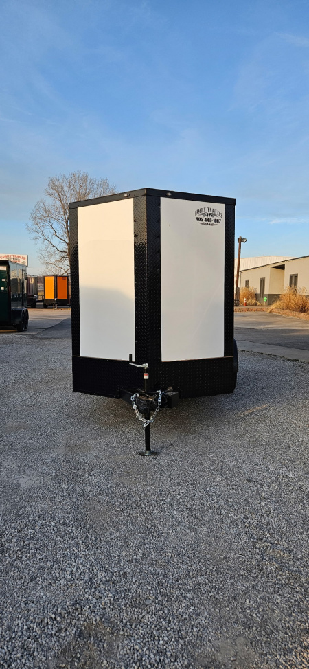 New 2026 Family Trailer 6x12 Tandem Axle Cargo / Enclosed Trailer-Screwless Exterior-Blackout Pkg-Rear Spoiler