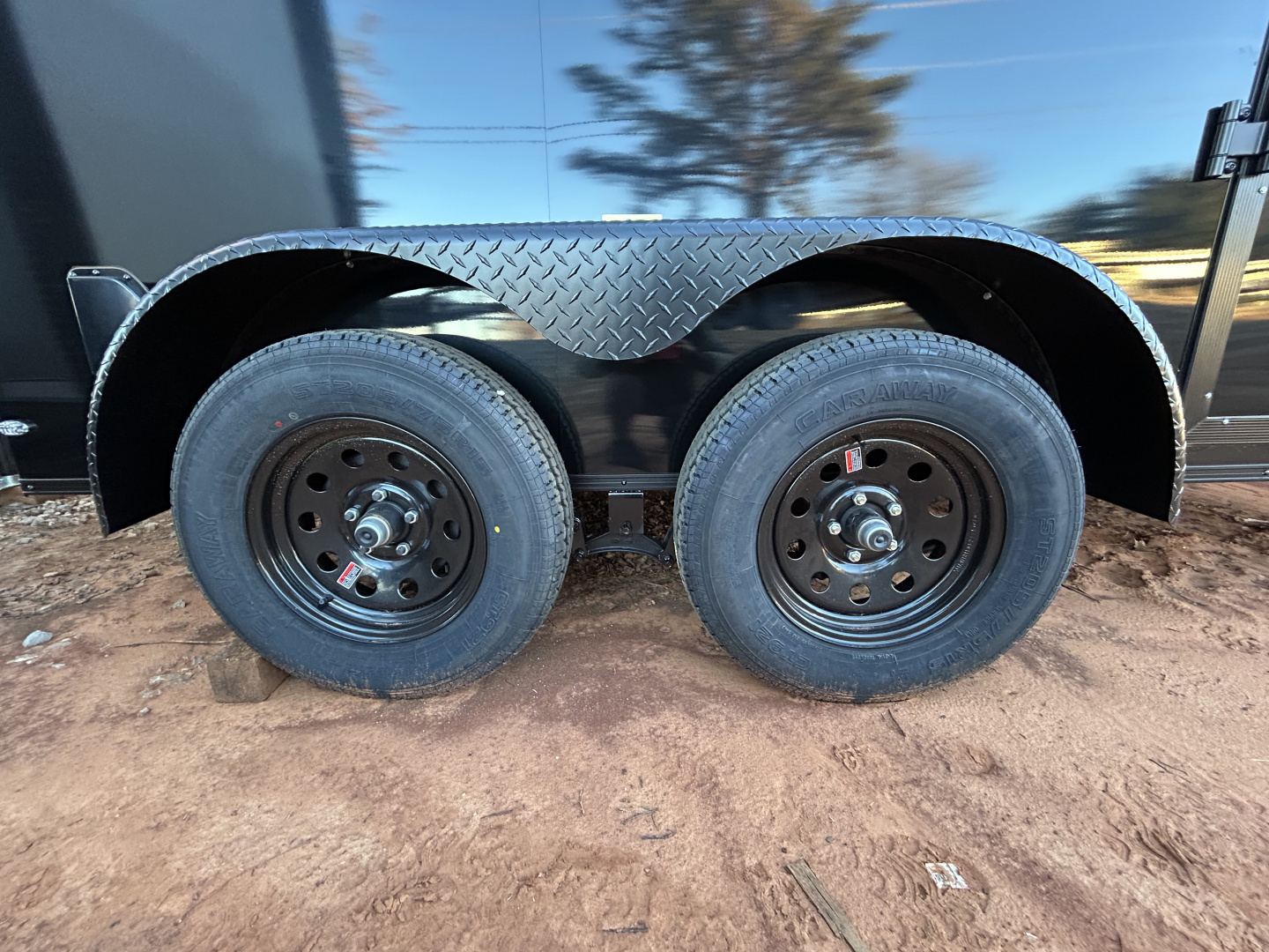 New 2026 Family Trailer 6x12 Tandem Axle Cargo / Enclosed Trailer-Screwless Exterior-Blackout Pkg-Rear Spoiler