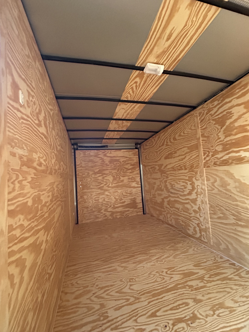 New 2026 Family Trailer 7x16 Tandem Axle Cargo / Enclosed Trailer-Screwless Exterior-Rear Spoiler