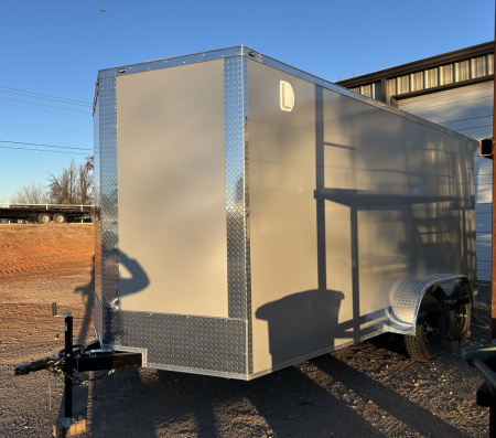 New 2026 Family Trailer 7x16 Tandem Axle Cargo / Enclosed Trailer-Screwless Exterior-Rear Spoiler