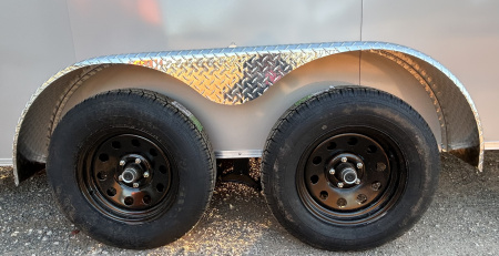 New 2026 Family Trailer 7x16 Tandem Axle Cargo / Enclosed Trailer-Screwless Exterior-Rear Spoiler