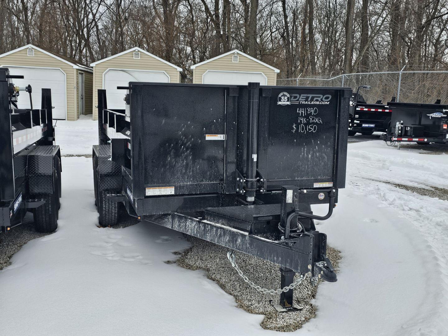 New 2025 Sure-Trac 82" x 12' 14K Telescopic HD Low Profile Dump Trailer