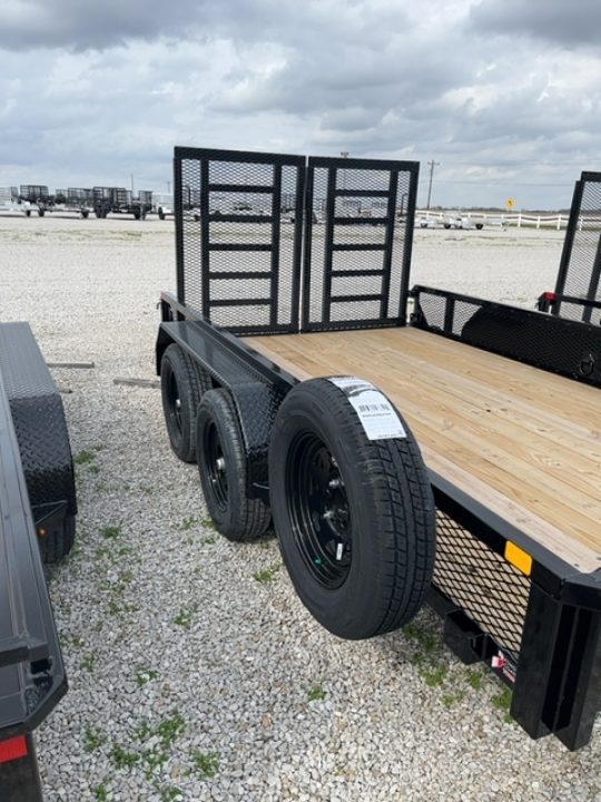 New 2026 Sure-Trac 7 x 12 7K Mesh Sided Tube Top Utility Trailer w/ Split HD Gate