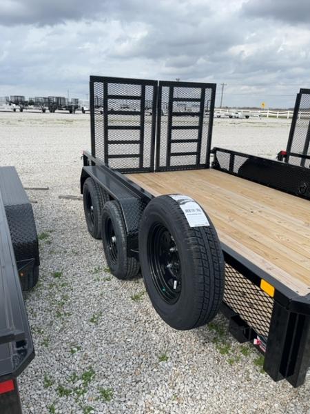 New 2026 Sure-Trac 7 x 12 7K Mesh Sided Tube Top Utility Trailer w/ Split HD Gate