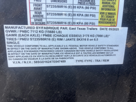 New 2025 East Texas Trailers GR8316072 Roll Off