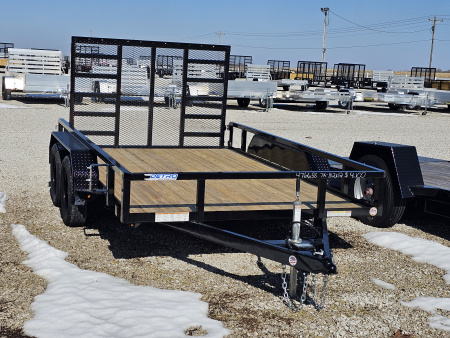 New 2026 Sure-Trac 7 x 12 7K Tube Top Utility Trailer