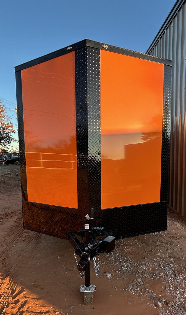 New 2026 Family Trailer 7x16 Tandem Axle Cargo / Enclosed Trailer-Screwless Exterior-Blackout Pkg- Rear Spoiler