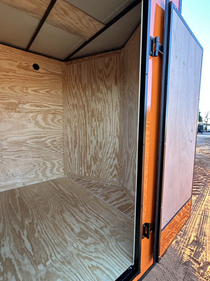 New 2026 Family Trailer 7x16 Tandem Axle Cargo / Enclosed Trailer-Screwless Exterior-Blackout Pkg- Rear Spoiler