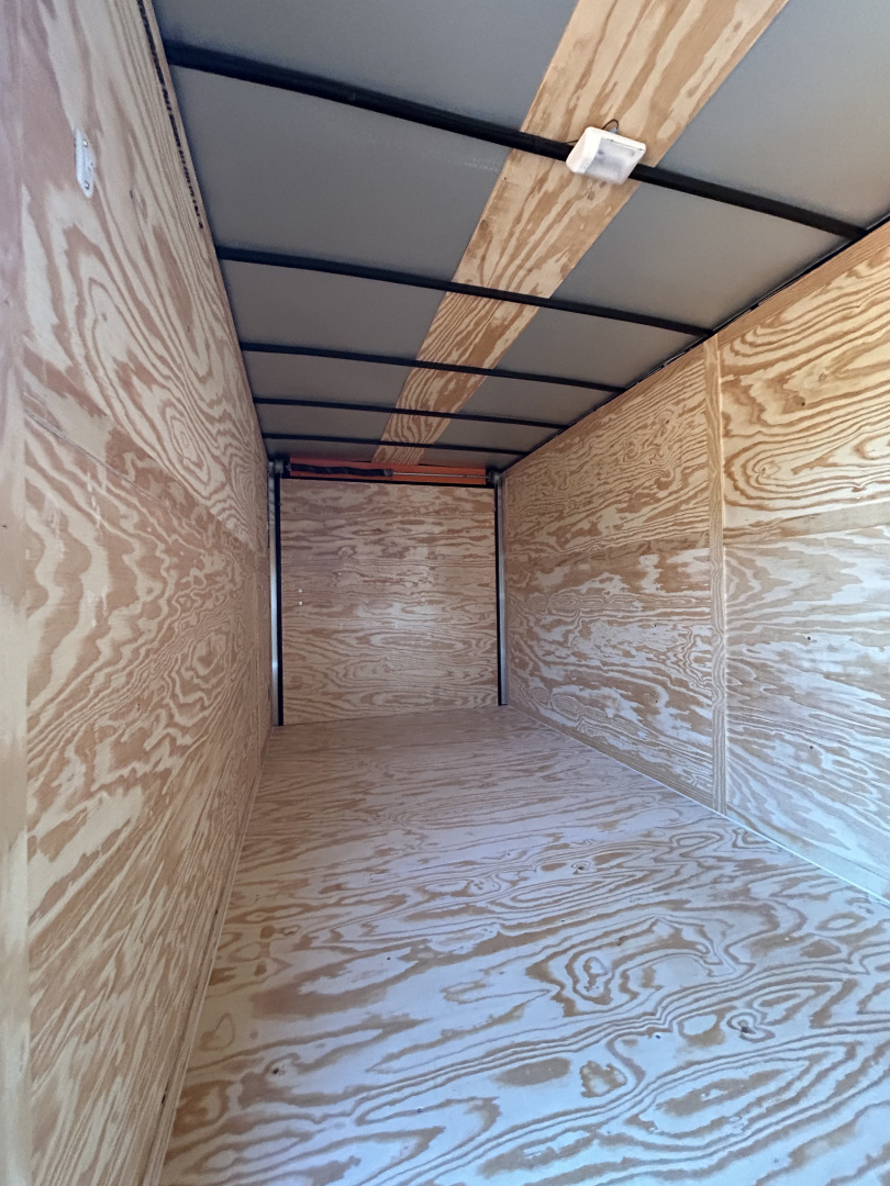 New 2026 Family Trailer 7x16 Tandem Axle Cargo / Enclosed Trailer-Screwless Exterior-Blackout Pkg- Rear Spoiler