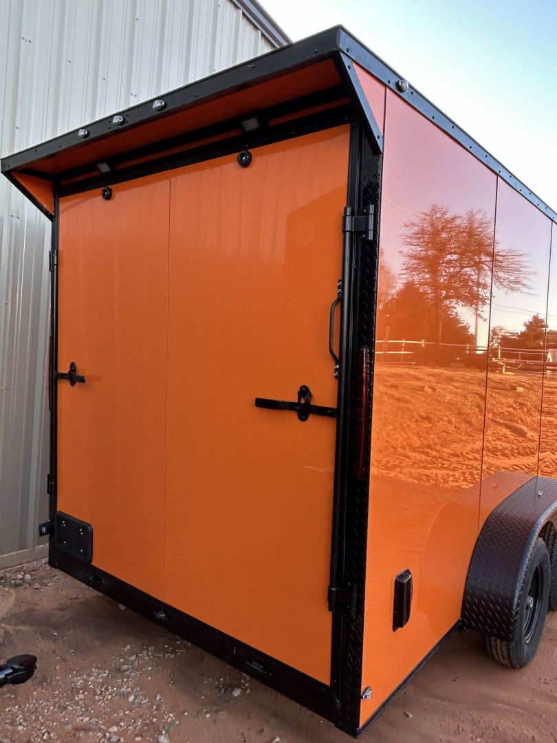 New 2026 Family Trailer 7x16 Tandem Axle Cargo / Enclosed Trailer-Screwless Exterior-Blackout Pkg- Rear Spoiler