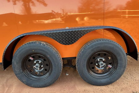 New 2026 Family Trailer 7x16 Tandem Axle Cargo / Enclosed Trailer-Screwless Exterior-Blackout Pkg- Rear Spoiler