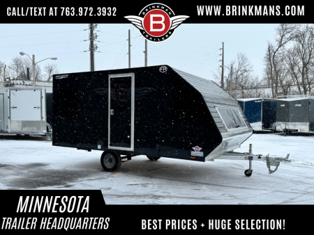 New Lightning 8.5X13 Aluminum Enclosed Snowmobile Trailer with Ramp!