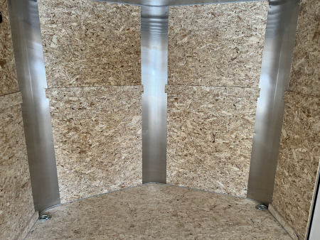 Used USED LIKE NEW 2026 Bighorn R&M 8.5x24 + 2’V Nose Rear Ramp Enclosed Cargo Trailer Car Hauler