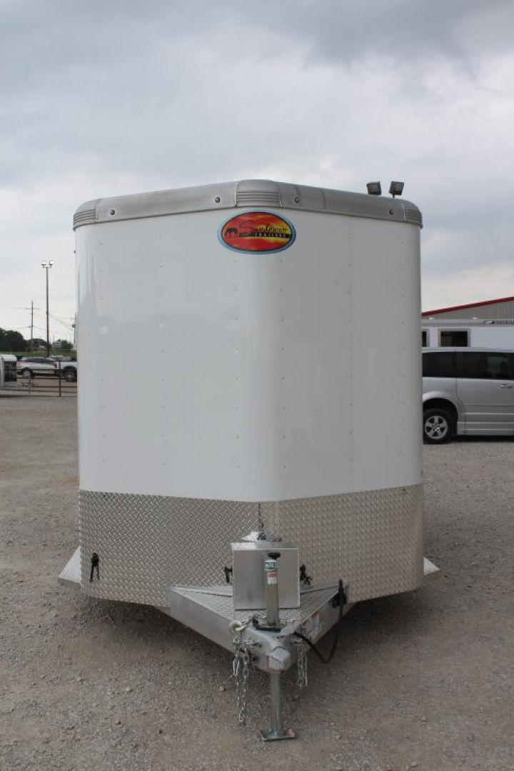 New 2025 Sundowner Super Tack 2 Horse Slant Load Bumper Pull