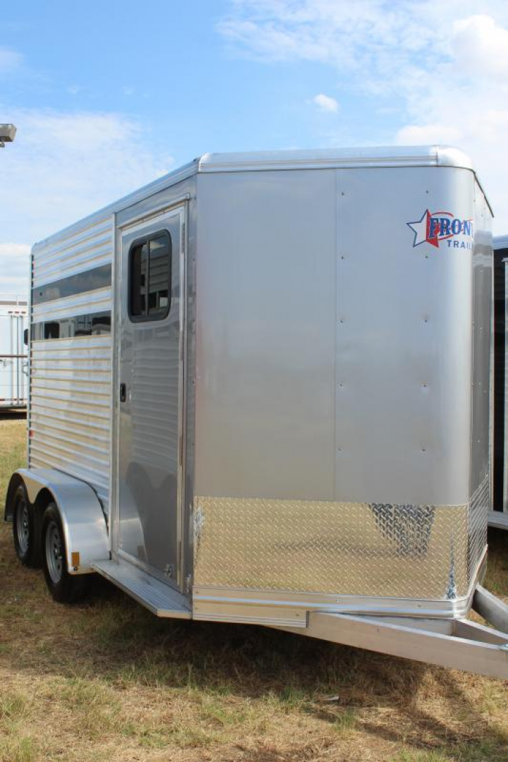 New 2025 Frontier Trailers 2 Horse Slant Load Bumper Pull Horse Trailer