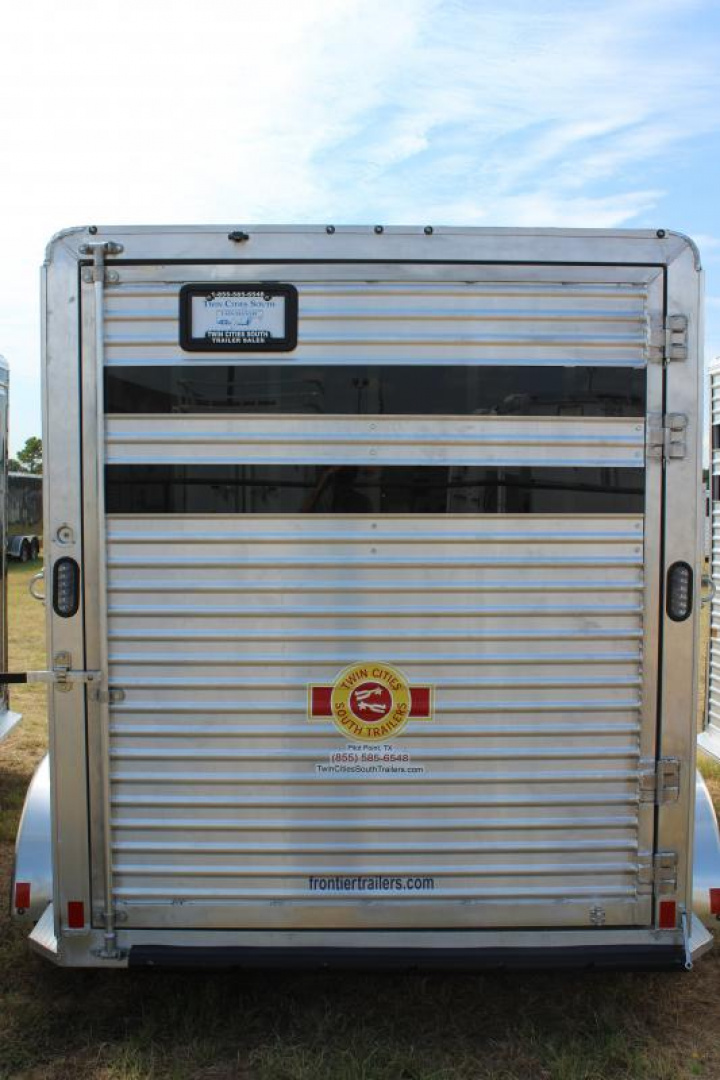 New 2025 Frontier Trailers 2 Horse Slant Load Bumper Pull Horse Trailer