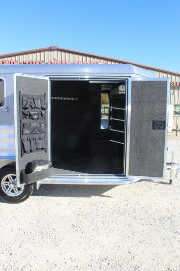 New 2025 Featherlite 2 Horse Slant Load Premier Tack Bumper Pull