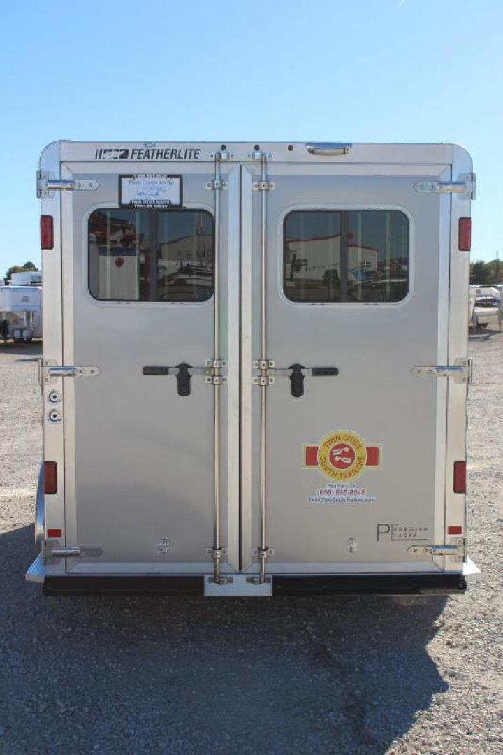 New 2025 Featherlite 2 Horse Slant Load Premier Tack Bumper Pull