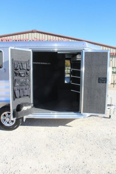 New 2025 Featherlite 2 Horse Slant Load Premier Tack Bumper Pull