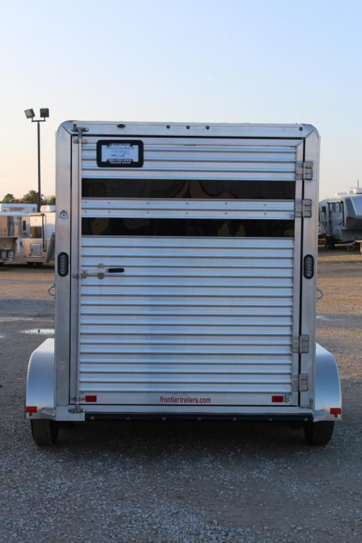 New 2025 Frontier Trailers 2 Horse Slant Load Bumper Pull Horse Trailer