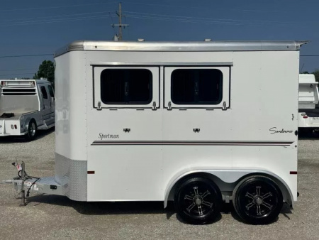 Used 2023 Sundowner Sportman 2 Horse Bumper Pull