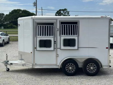 New 2025 Frontier 2 Horse Slant Load Bumper Pull
