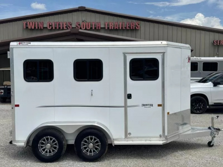 New 2025 Frontier 2 Horse Slant Load Bumper Pull