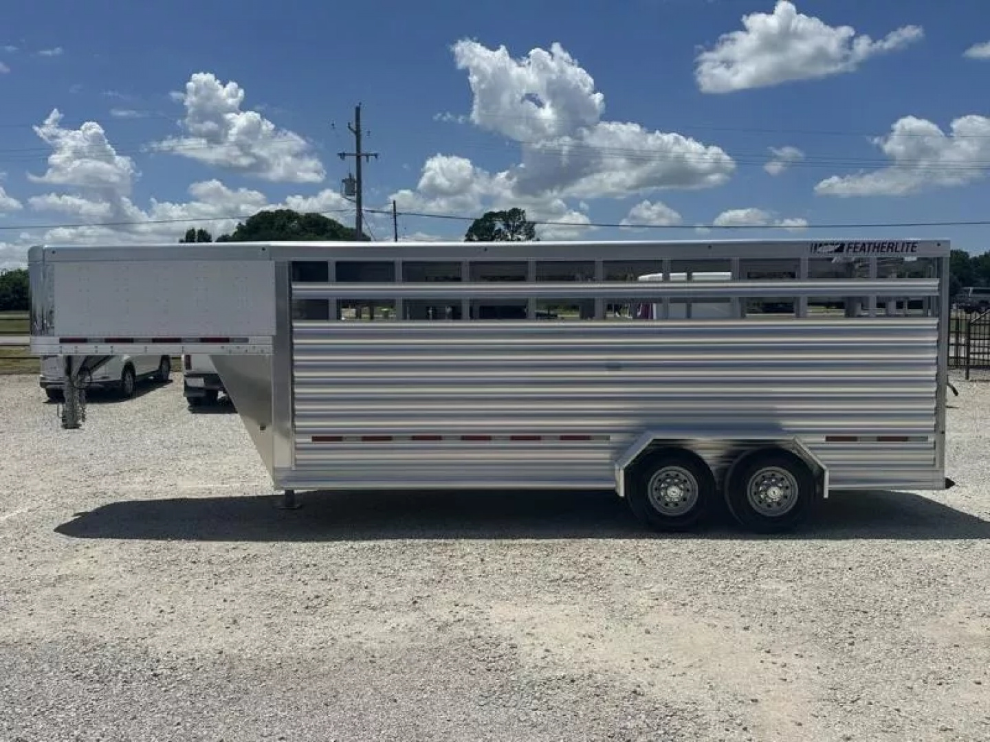 New 2025 Featherlite 20' Stock Trailer