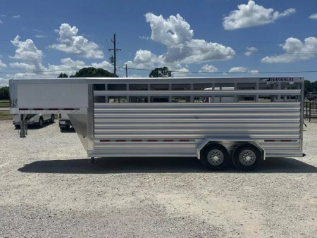 New 2025 Featherlite 20' Stock Trailer