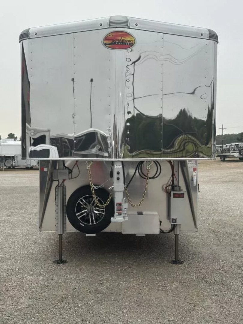 New 2026 Sundowner Trailers 3 Car Wedge Gooseneck Car Hauler