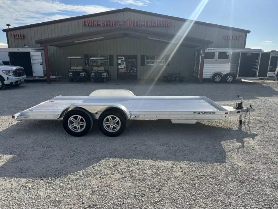 New 2026 Featherlite 17'6" Open Car Hauler Bumper Pull