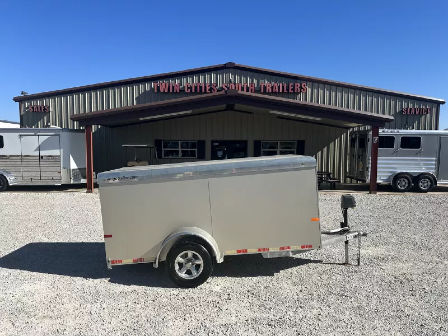 Used 2017 Sundowner Trailers 10' Mini Go Bumper Pull Cargo / Enclosed Trailer