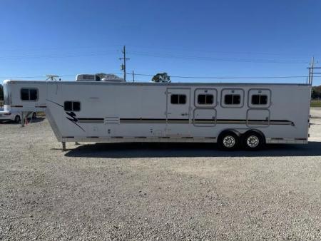 Used 2002 Exiss 4 Horse Gooseneck Living Quarter Horse Trailer