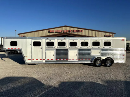 Used 2000 Hart 6 Horse Midtack Gooseneck Horse Trailer