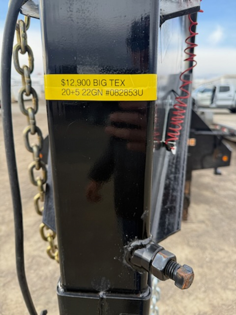 Used 2020 Big Tex 22GN 25+5 Flatbed Trailer