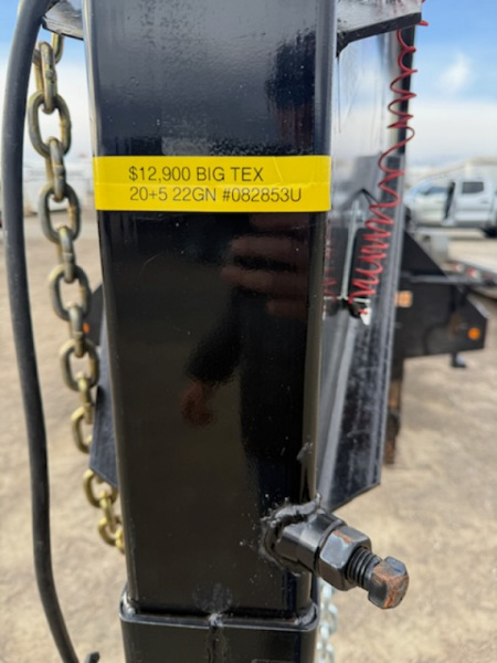 Used 2020 Big Tex 22GN 25+5 Flatbed Trailer