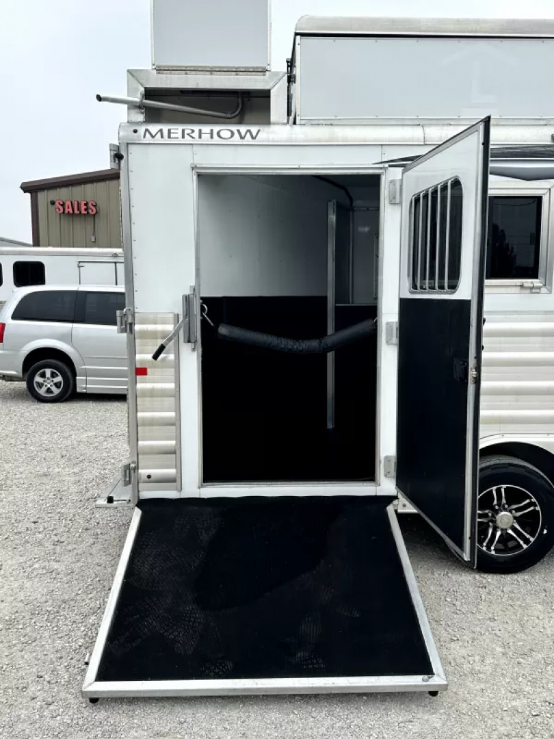 Used 2023 Merhow 4 Horse Living Quarters Gooseneck