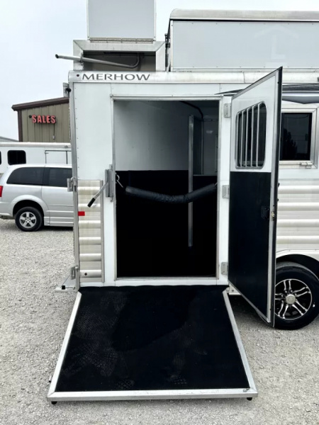 Used 2023 Merhow 4 Horse Living Quarters Gooseneck