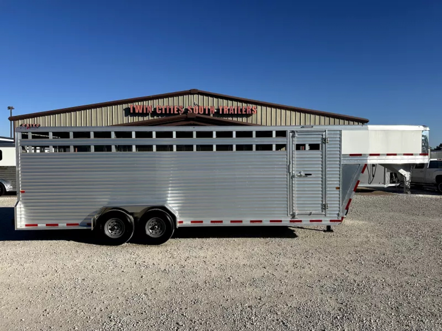New 2025 Frontier 24' Stock Gooseneck Stock Trailer