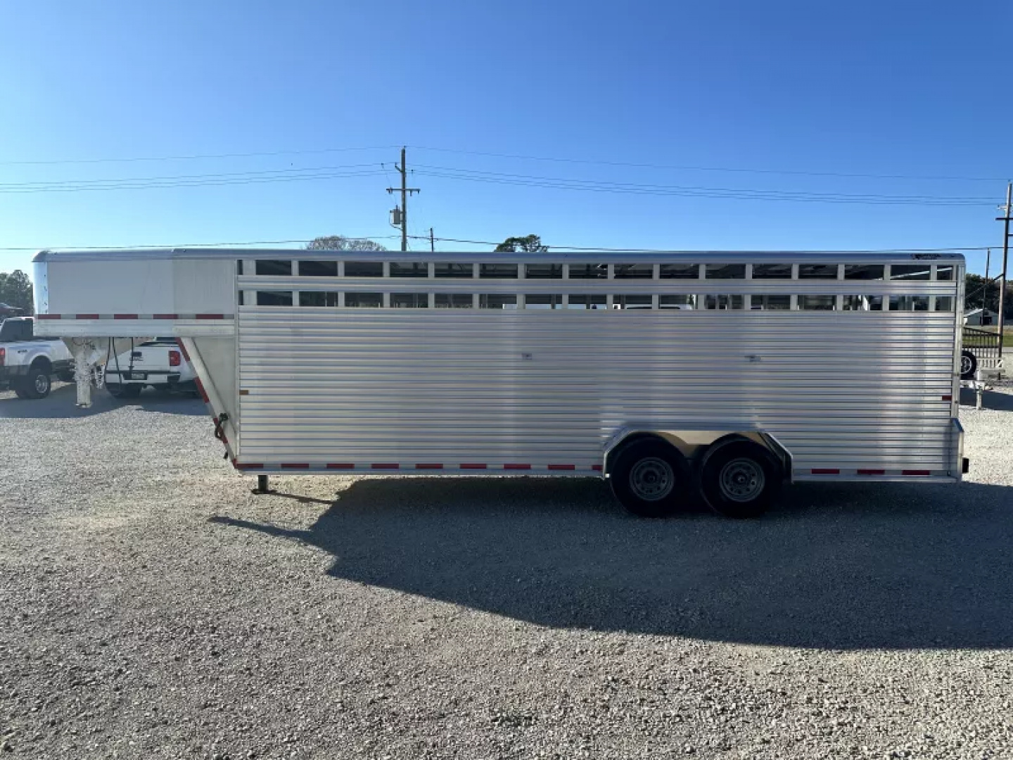 New 2025 Frontier 24' Stock Gooseneck Stock Trailer