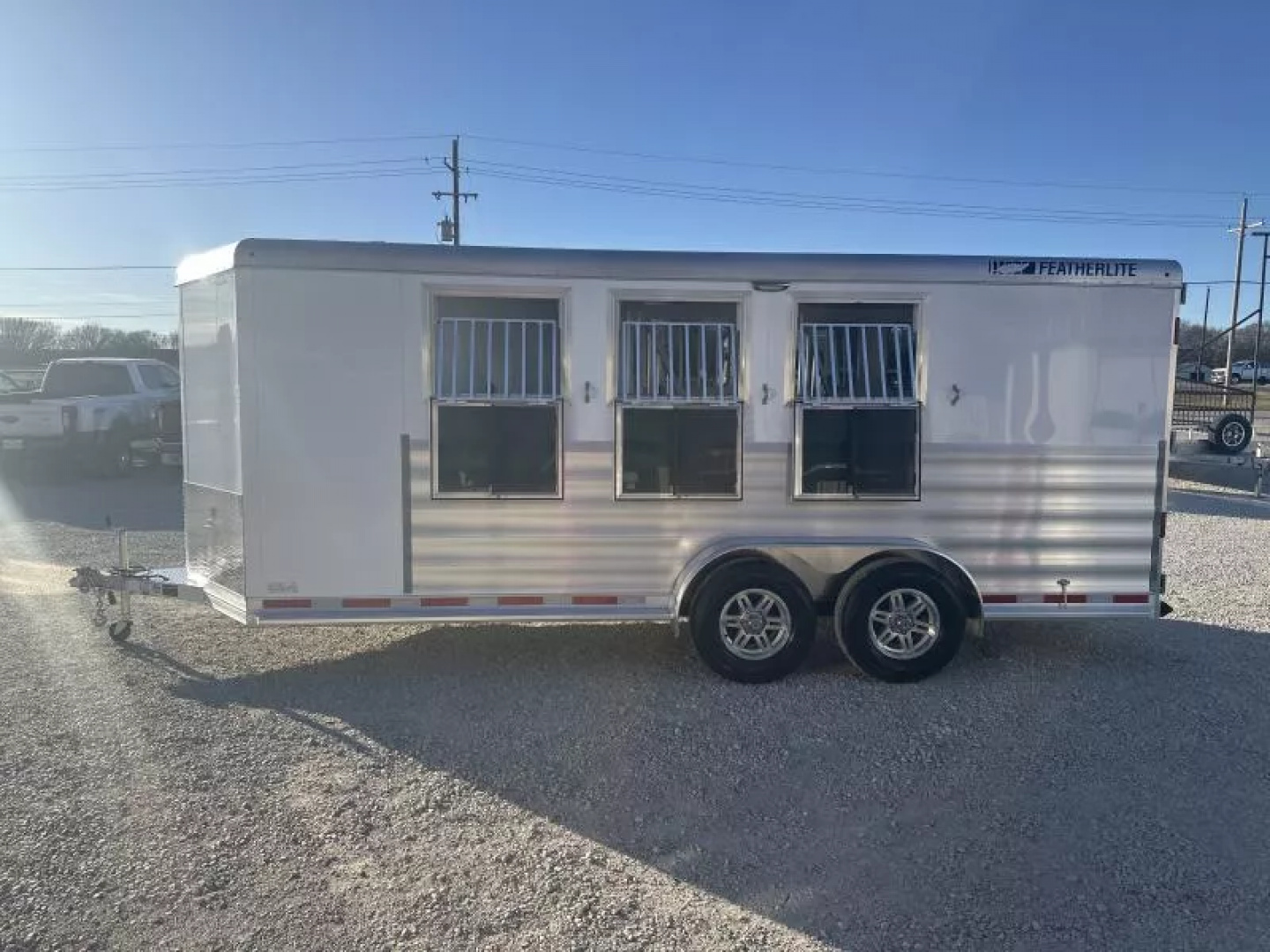 New 2026 Featherlite 3 Horse Slant Load Premier Tack Bumper Pull