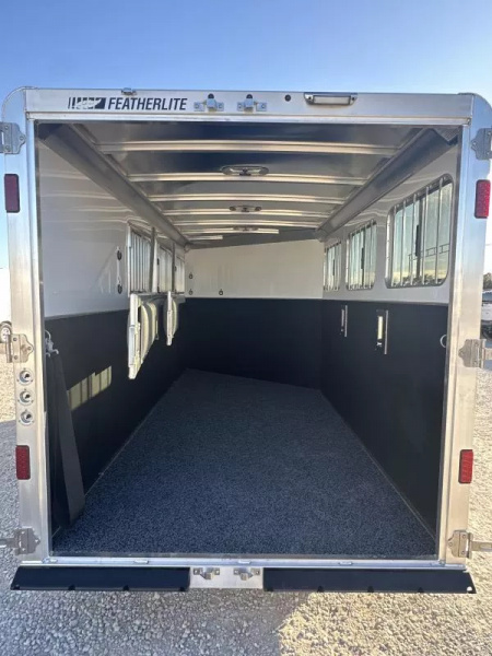 New 2026 Featherlite 3 Horse Slant Load Premier Tack Bumper Pull