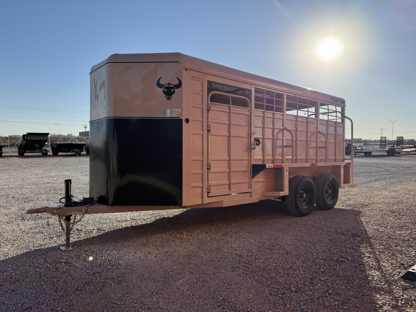 New 2025 Swift Built Trailers 18' BP 14K STOCK TRAILER W/TACK Stock / Stock Combo Trailer