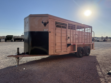 New 2025 Swift Built Trailers 18' BP 14K STOCK TRAILER W/TACK Stock / Stock Combo Trailer