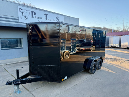 New 2026 Stallion Manufacturing Stock Trailers 7' X 16' Tandem Ramp Cargo / Enclosed Trailer