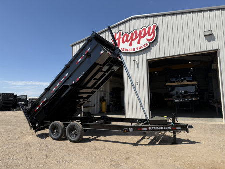 2026 PJ 83"x16' BP Tandem Axle Low Pro Telescopic Dump w/ 36" Sides - DT