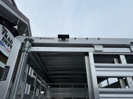 New FEATHERLITE 6’7″ X 16′ LIVESTOCK BUMPER PULL TRAILER