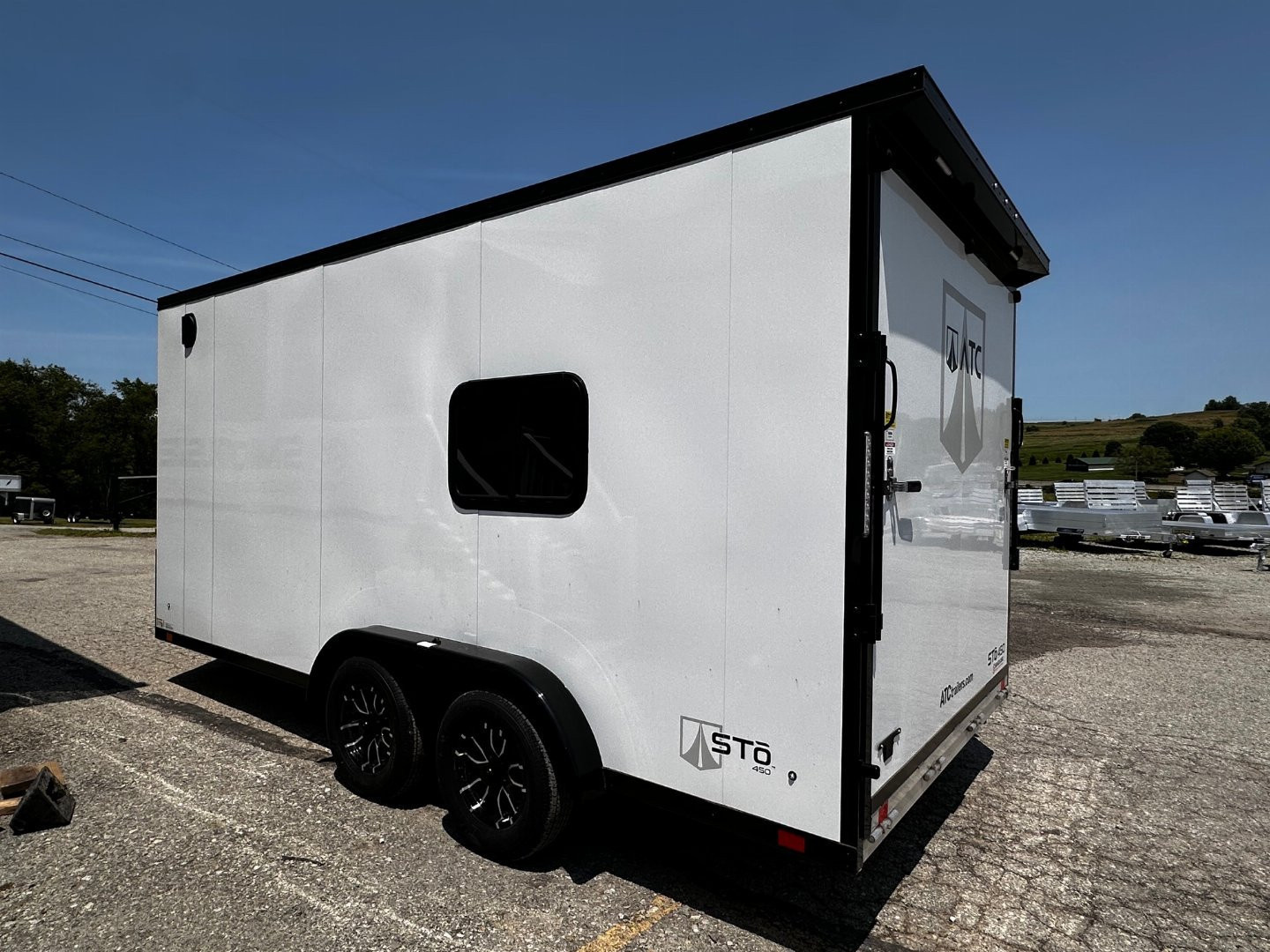 New NEW 2025 ATC 7.5 x 16 "Sto 450 LifeTrac" Aluminum Trailer