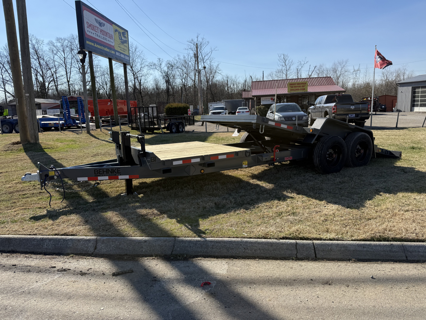 New 2026 Behnke TBCT2220ET-10K 16+6 Equipment Trailer