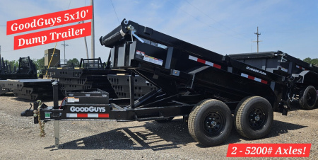 New 2026 Good Guys Trailers 5' x 10' Low-Profile 5200# Axle Dump Trailer